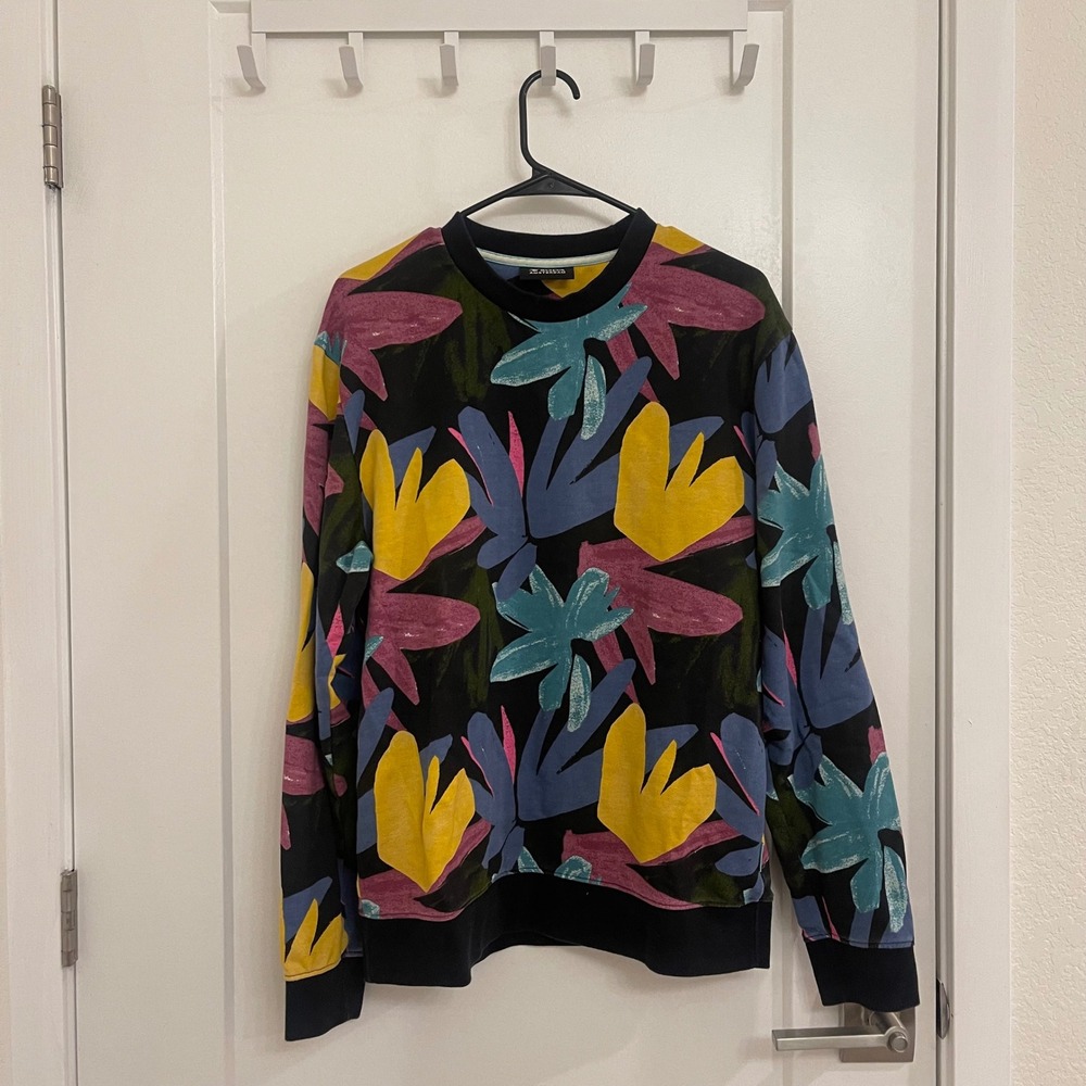 Scotch and Soda Amsterdam Leaf Sweater Luxury Organic‎ Cotton Euro